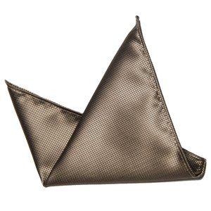 Gascoigne Pocket Square Golden Brown Silk Blend
